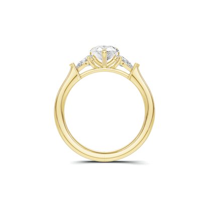 Grand Elegant Three Stone Ring