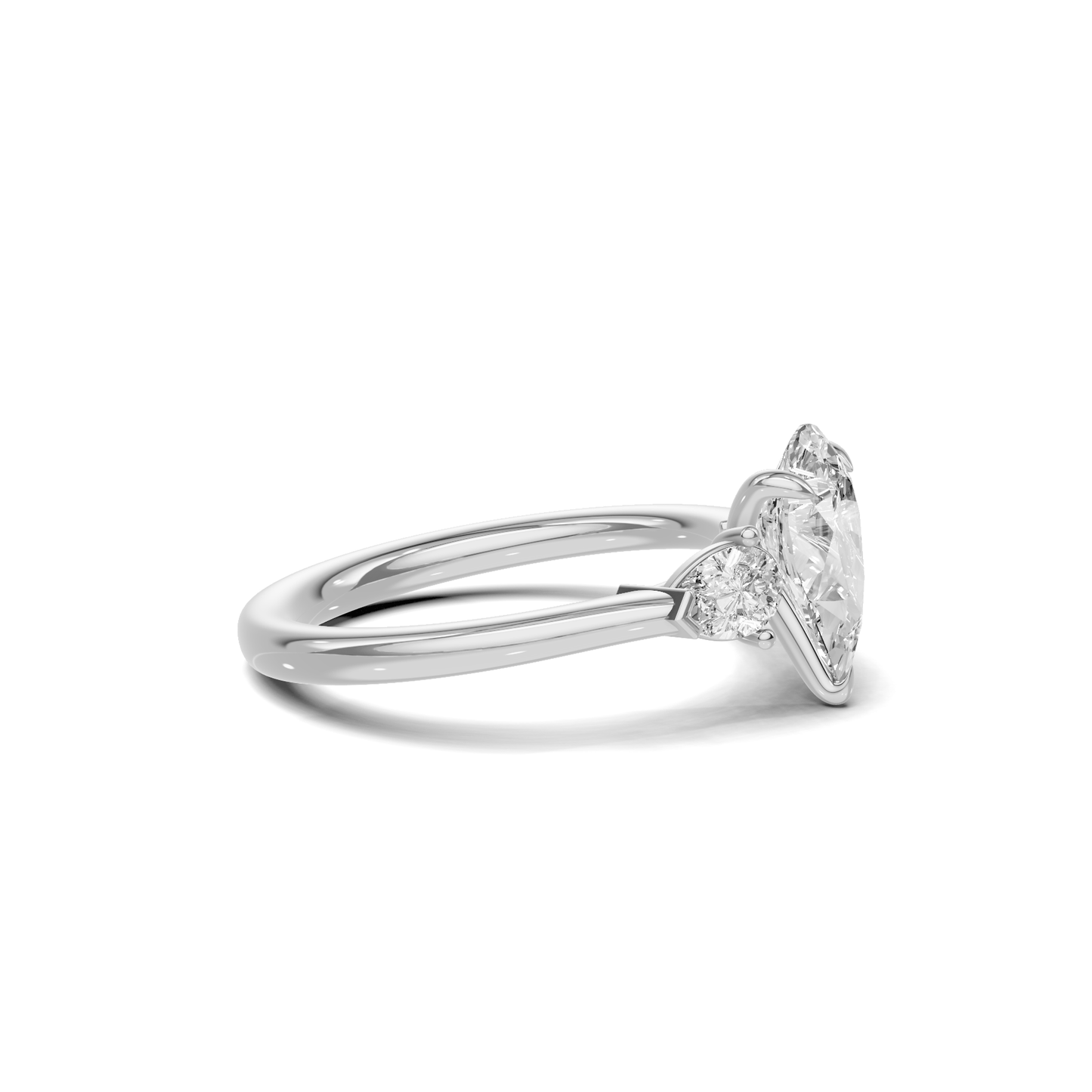 Grand Elegant Three Stone Ring