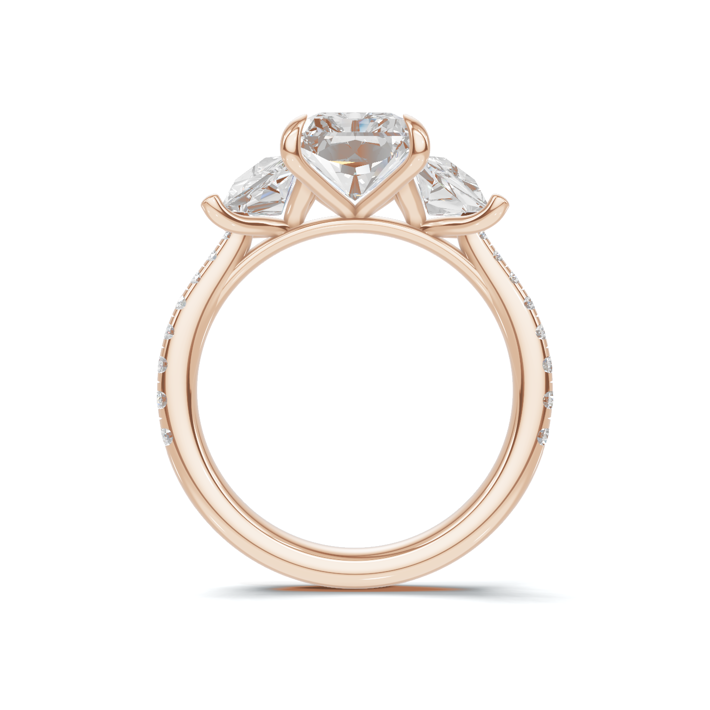 Grand Elegant Trapezoid Accent Ring