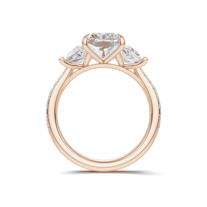 Grand Elegant Trapezoid Accent Ring