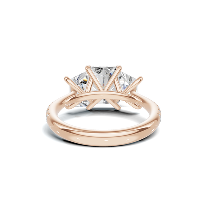 Grand Elegant Trapezoid Accent Ring