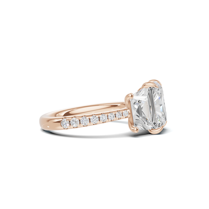 Grand Elegant Trapezoid Accent Ring