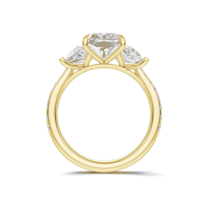 Grand Elegant Trapezoid Accent Ring