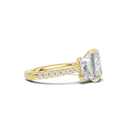 Grand Elegant Trapezoid Accent Ring