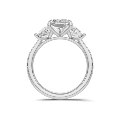 Grand Elegant Trapezoid Accent Ring