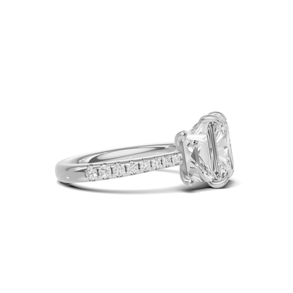 Grand Elegant Trapezoid Accent Ring
