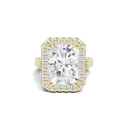 Grand Halo Pave Ring