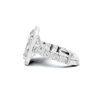 Grand Halo Pave Ring