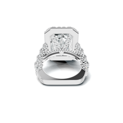 Grand Halo Pave Ring