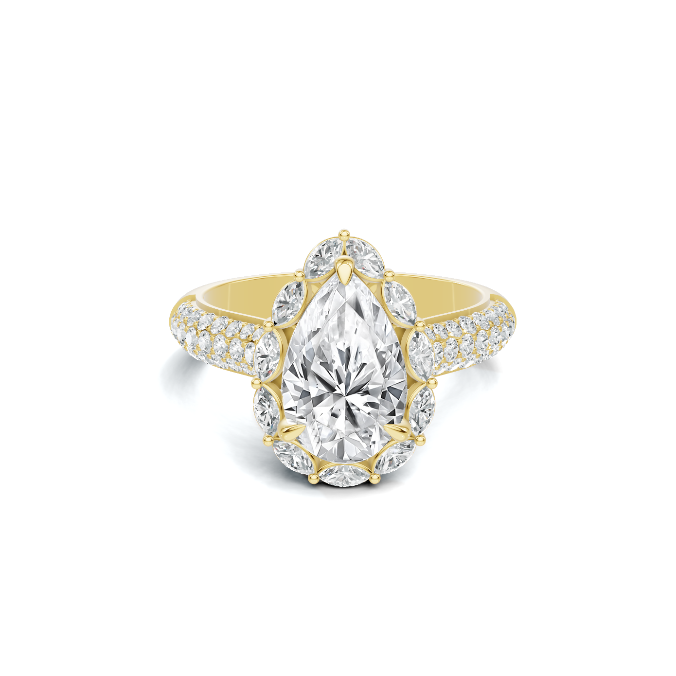 Grand Halo Statement Ring