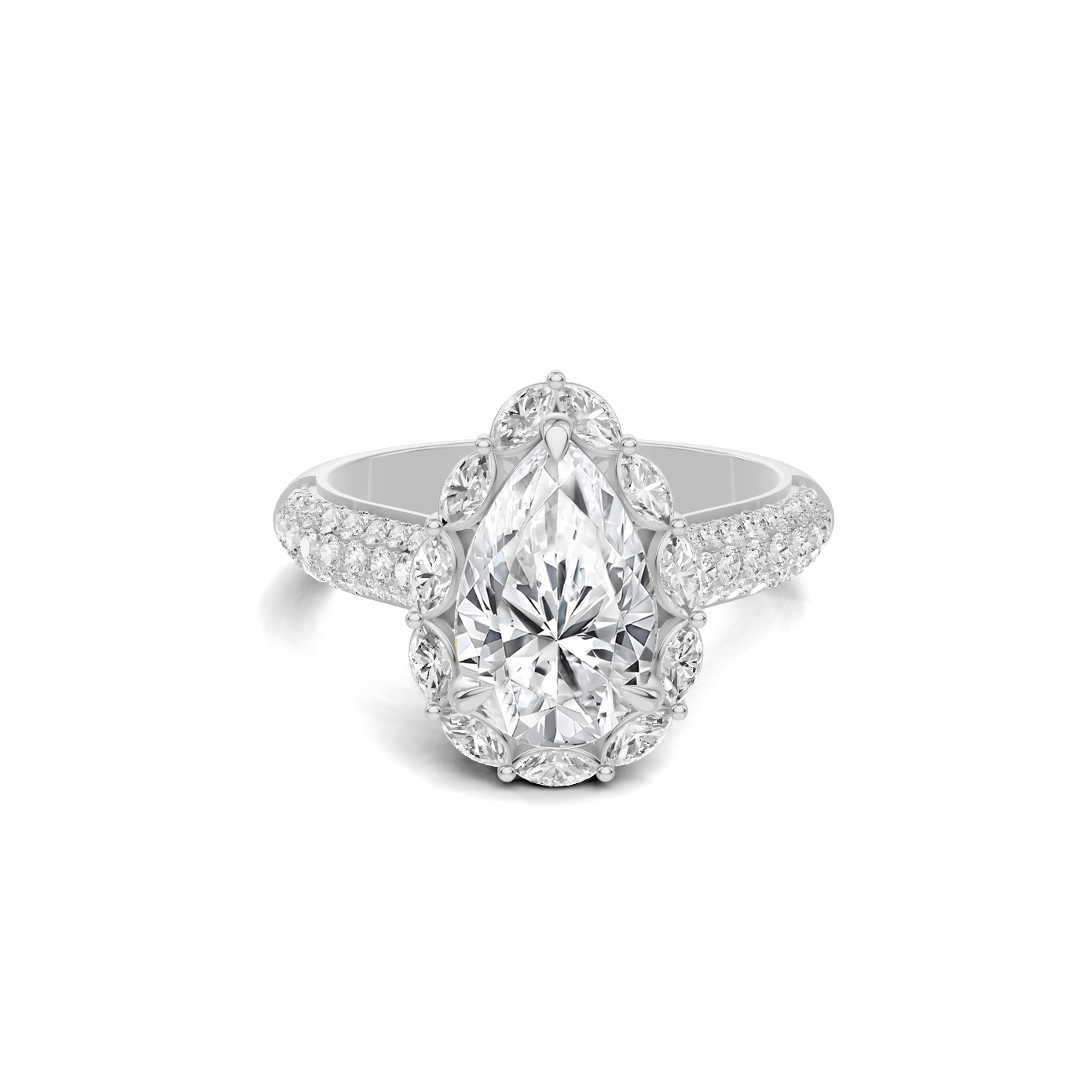 Grand Halo Statement Ring