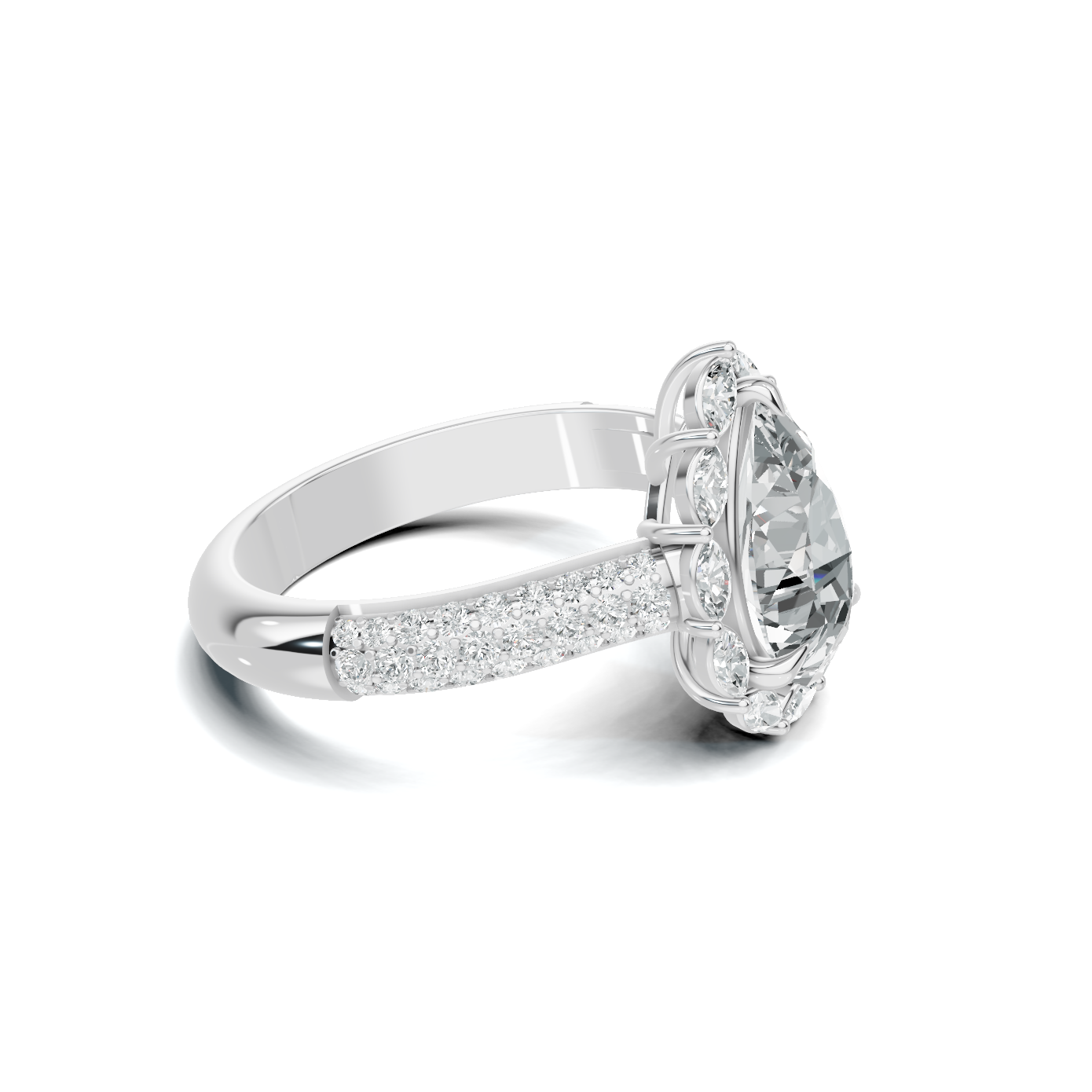 Grand Halo Statement Ring