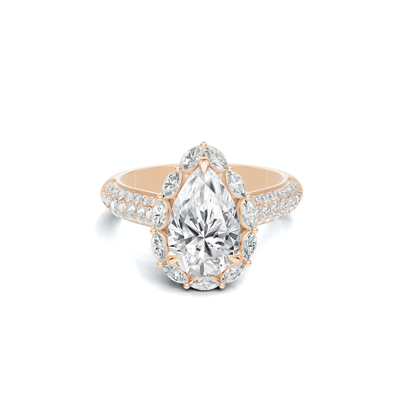 Grand Halo Statement Ring