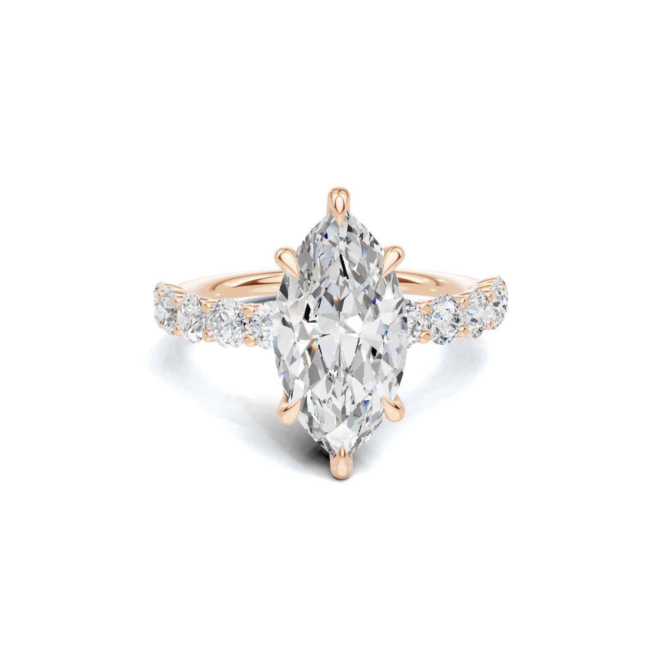 Grand Marquise Accent Ring