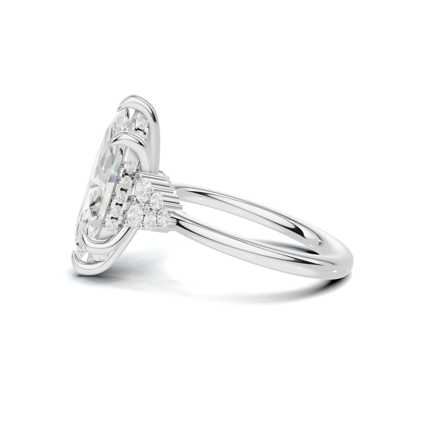 Grand Marquise Cluster Ring