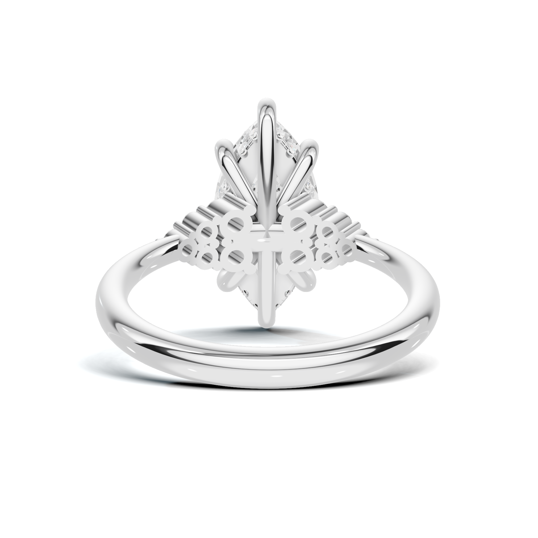 Grand Marquise Cluster Ring