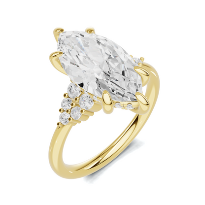 Grand Marquise Cluster Ring