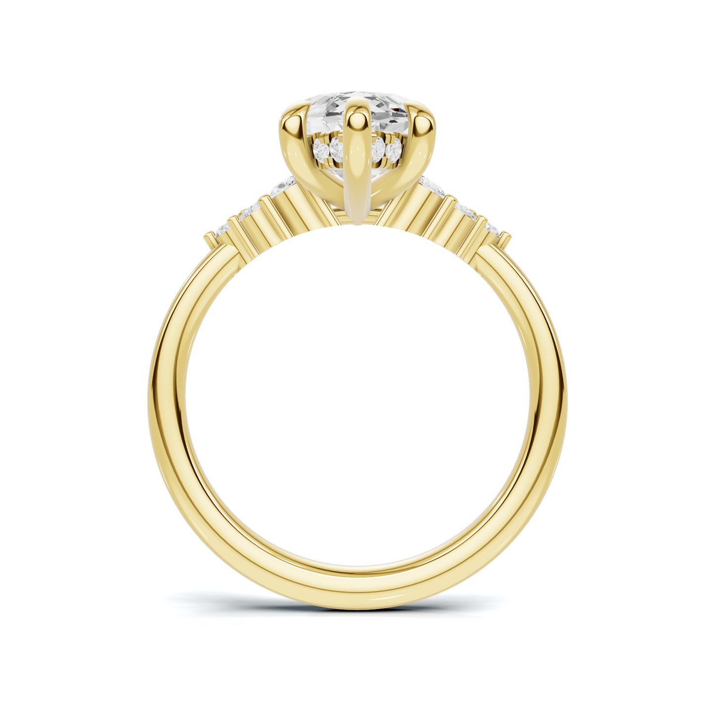 Grand Marquise Cluster Ring