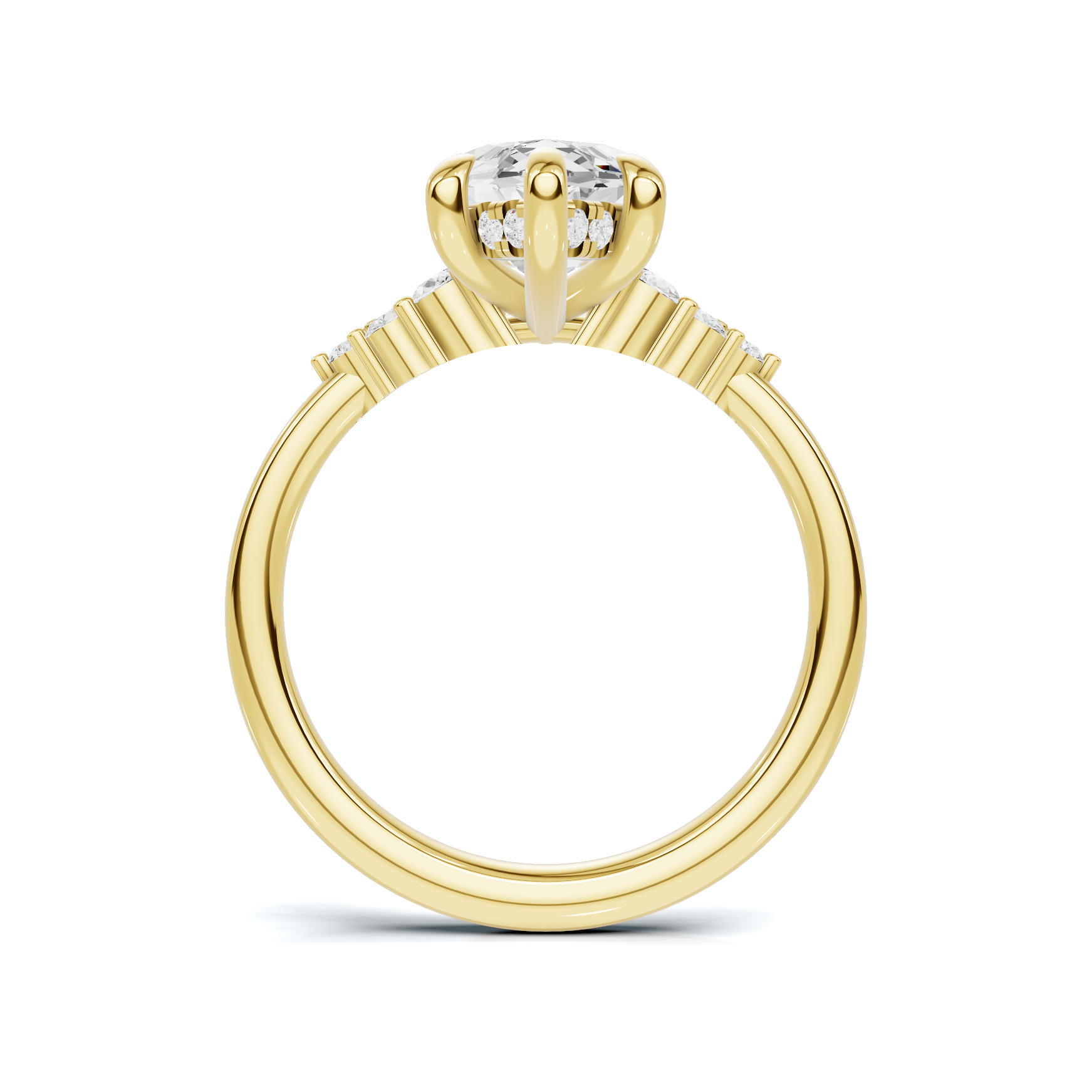 Grand Marquise Cluster Ring