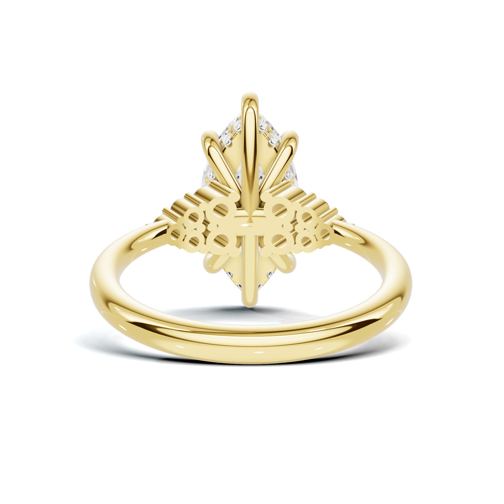 Grand Marquise Cluster Ring
