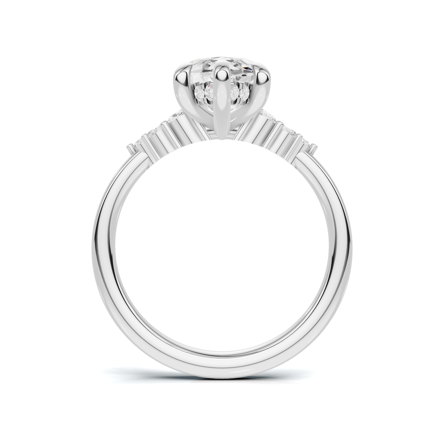 Grand Marquise Cluster Ring