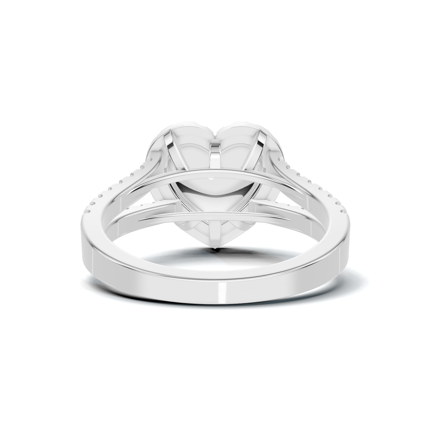 Grand Pave Heart Statement Ring
