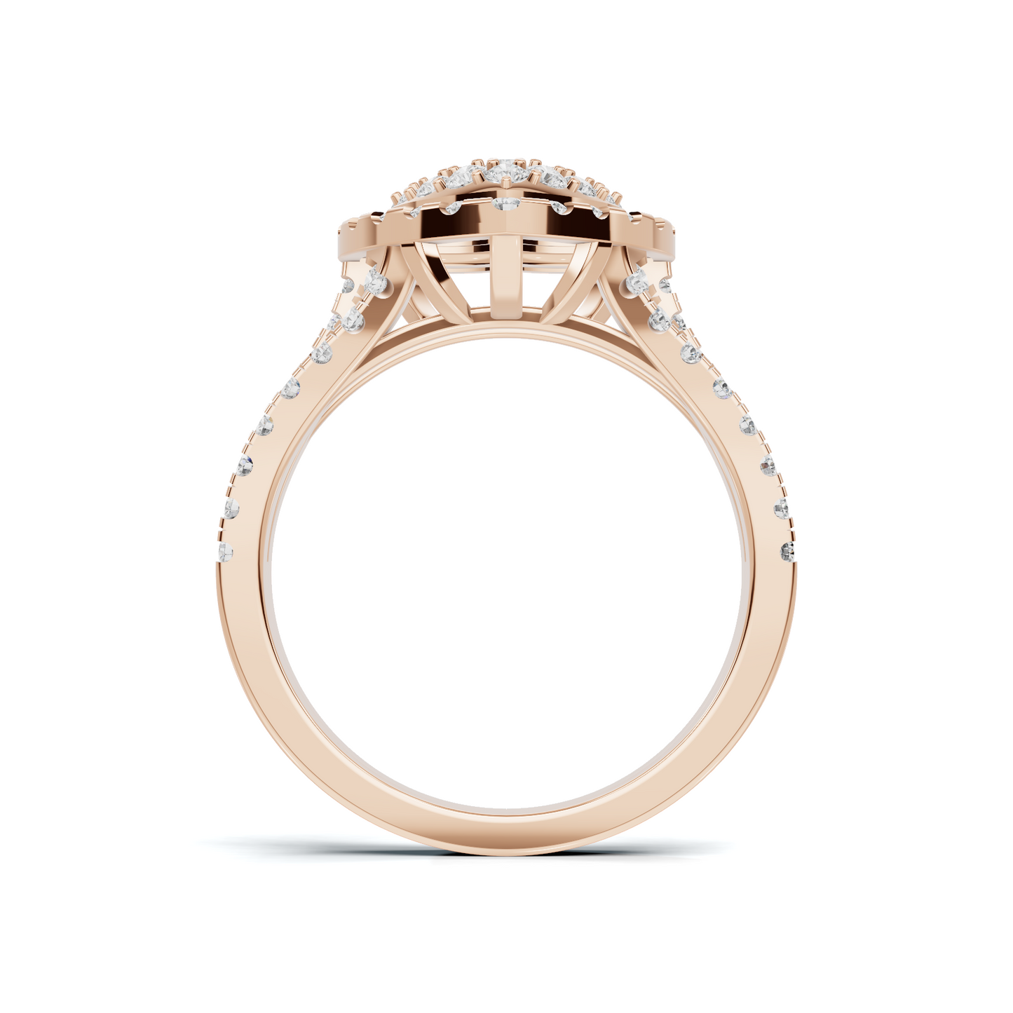 Grand Pave Heart Statement Ring