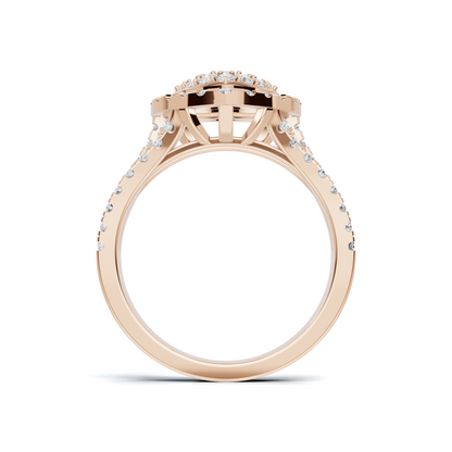Grand Pave Heart Statement Ring