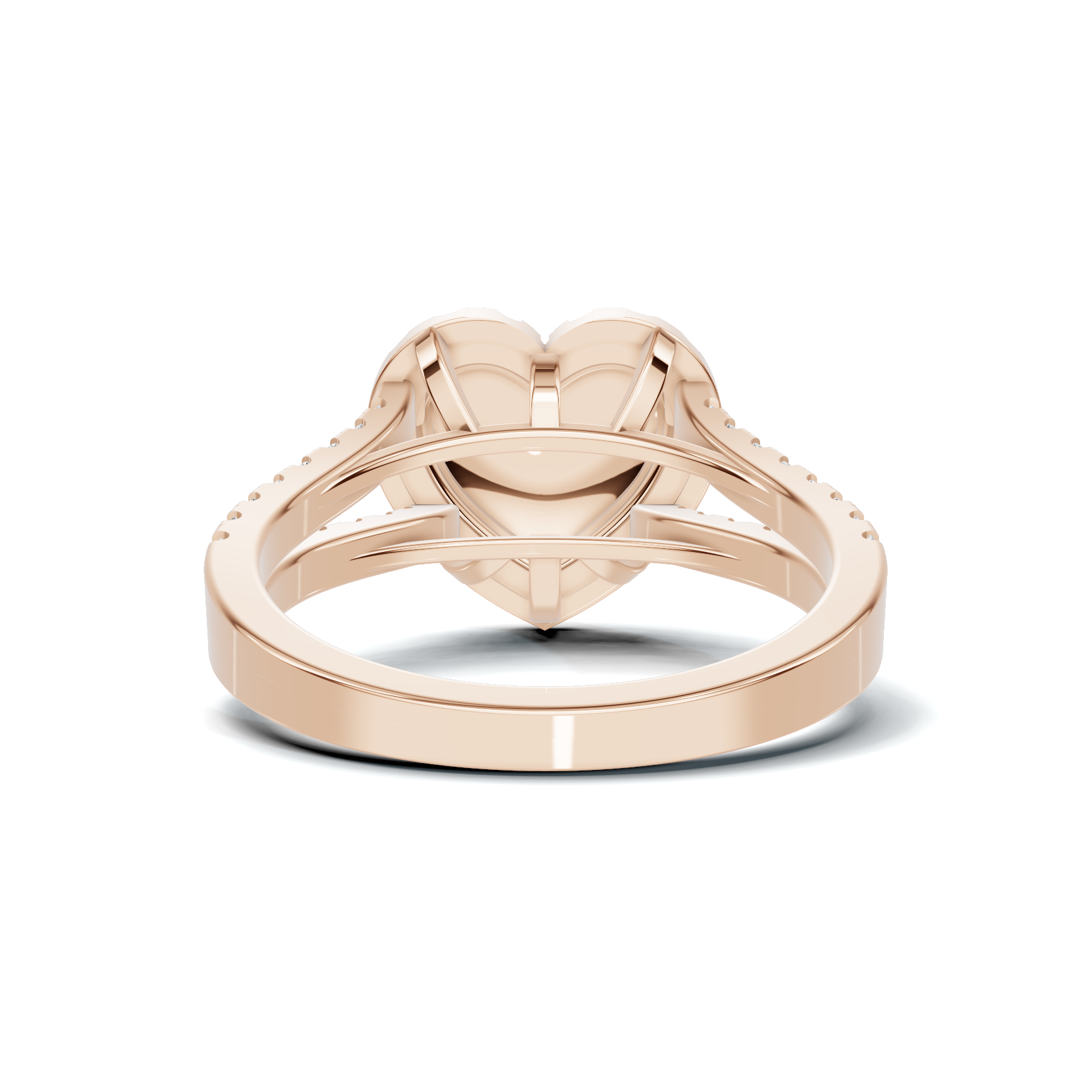 Grand Pave Heart Statement Ring