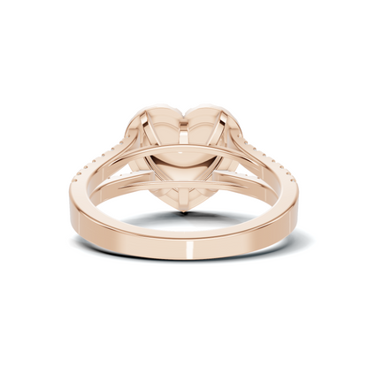 Grand Pave Heart Statement Ring