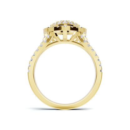 Grand Pave Heart Statement Ring