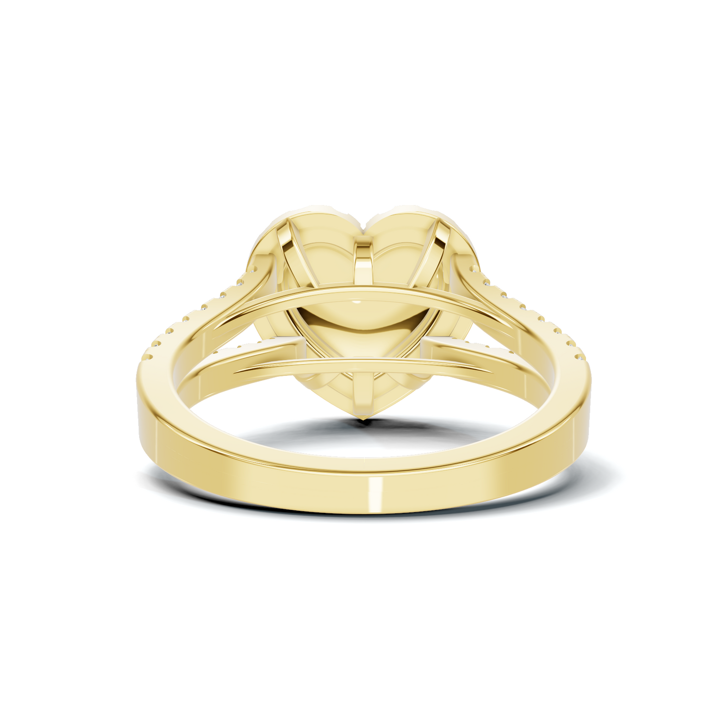 Grand Pave Heart Statement Ring