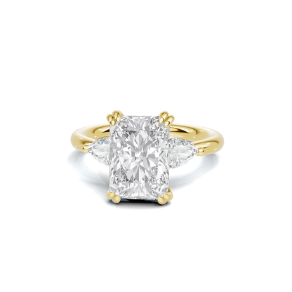 Grand Three Stone Accent Ring