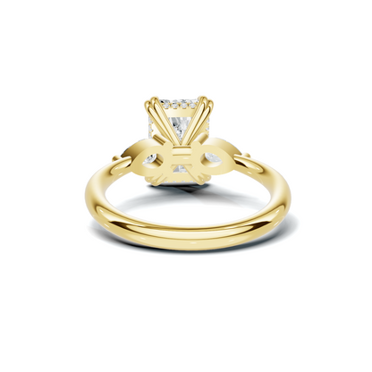 Grand Three Stone Accent Ring