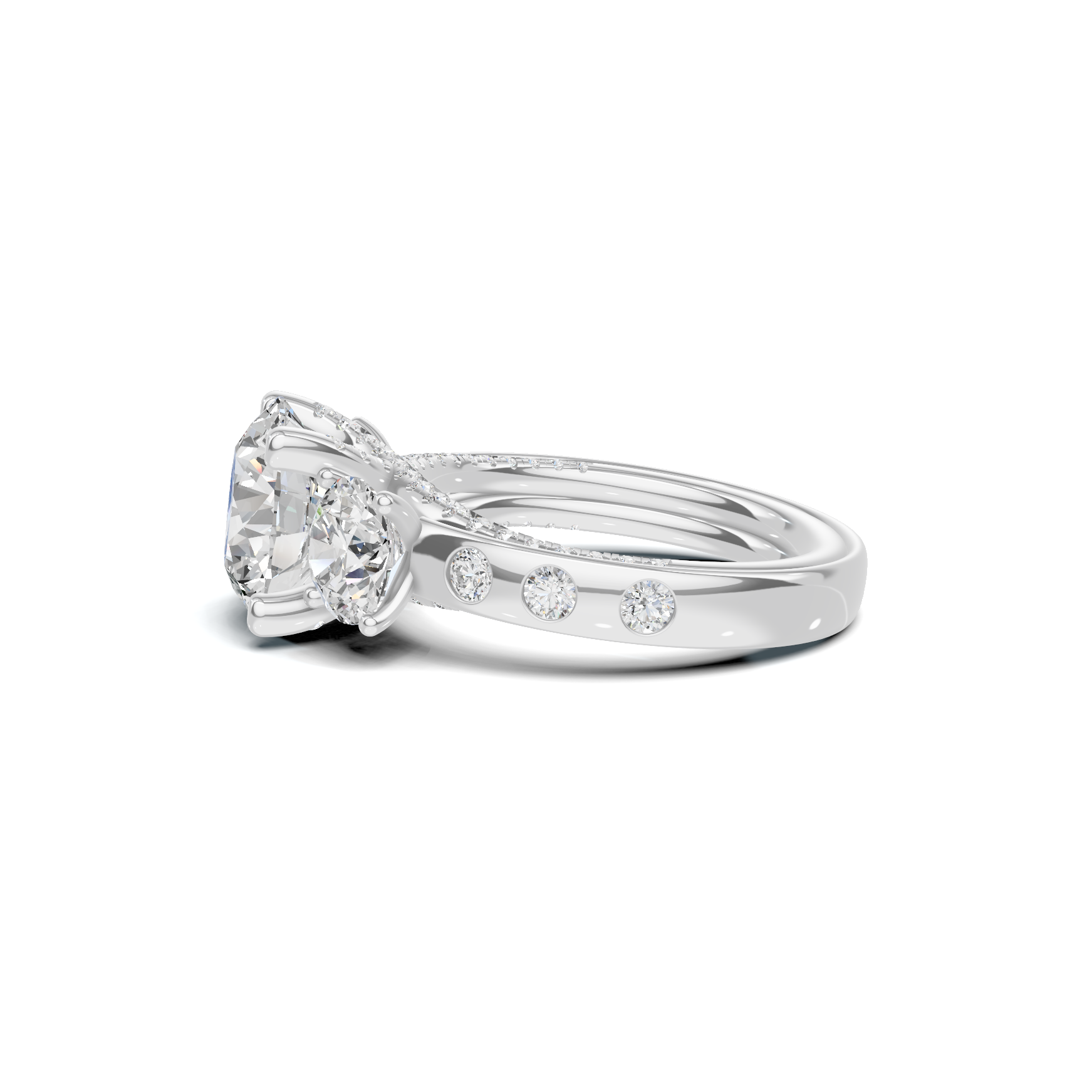 Grand Three Stone Ring