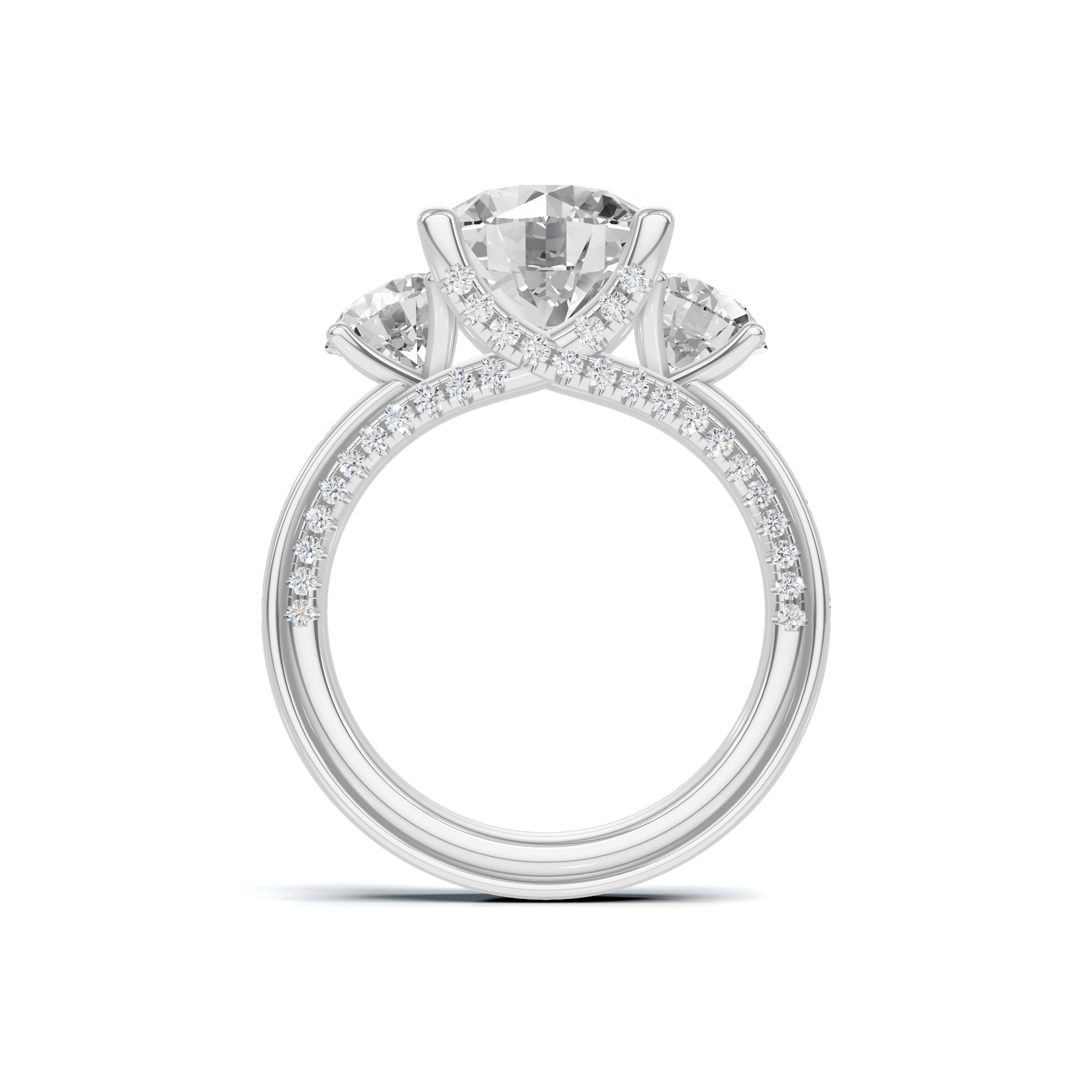 Grand Three Stone Ring