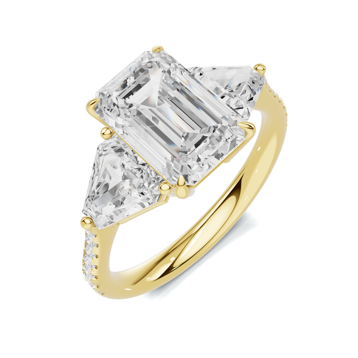 Grand Three Stone Statement Ring