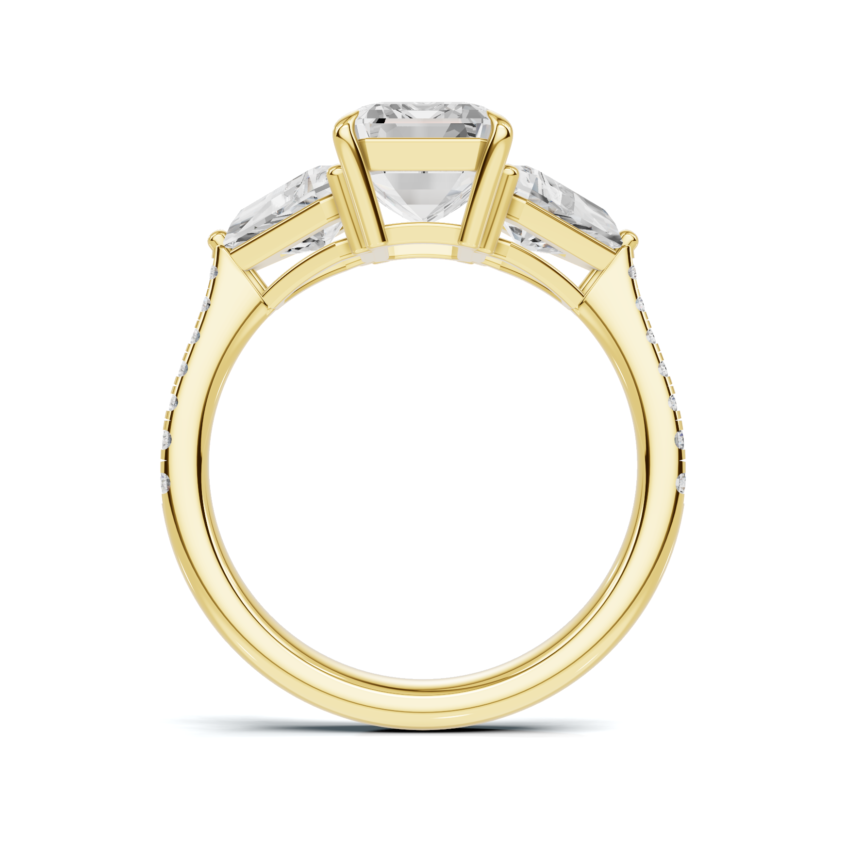Grand Three Stone Statement Ring