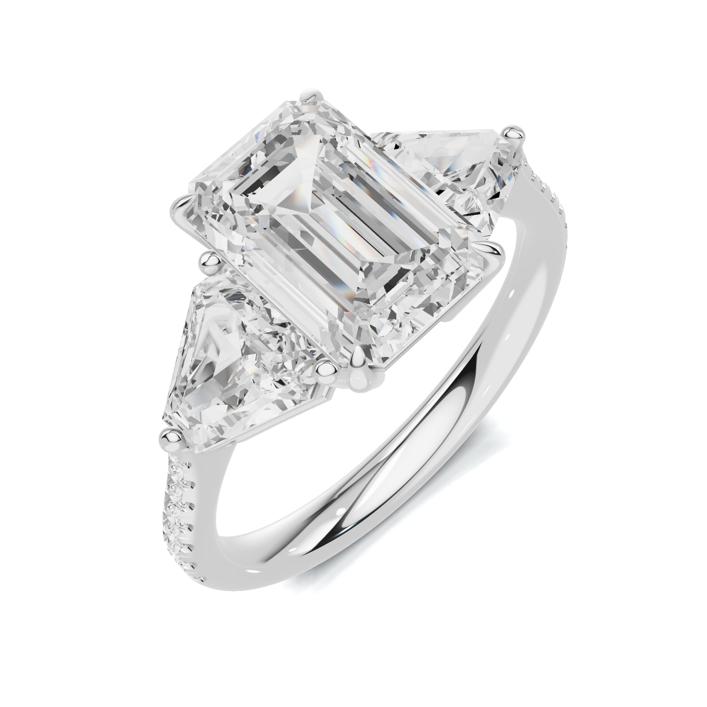 Grand Three Stone Statement Ring