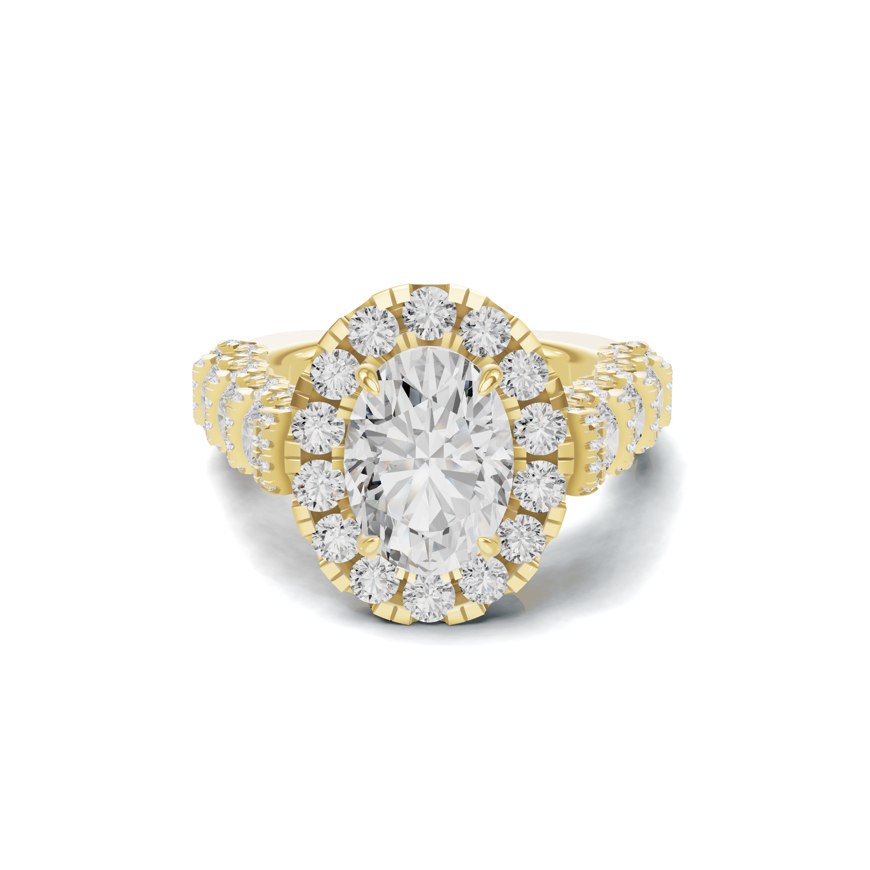 Halo Pave Ring