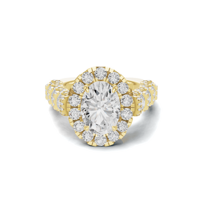 Halo Pave Ring