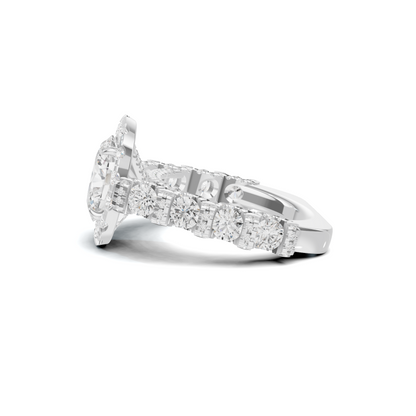 Halo Pave Ring