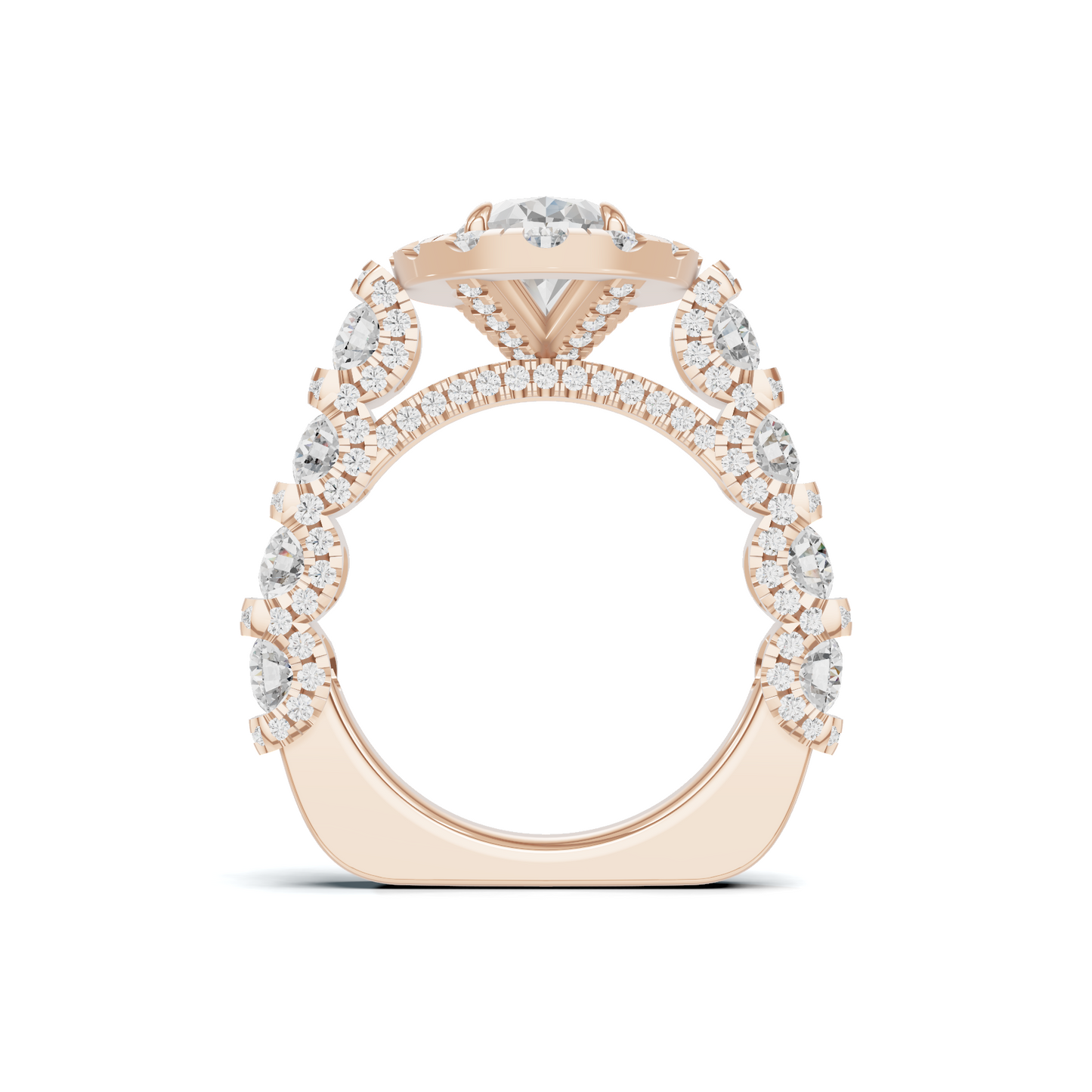 Halo Pave Ring