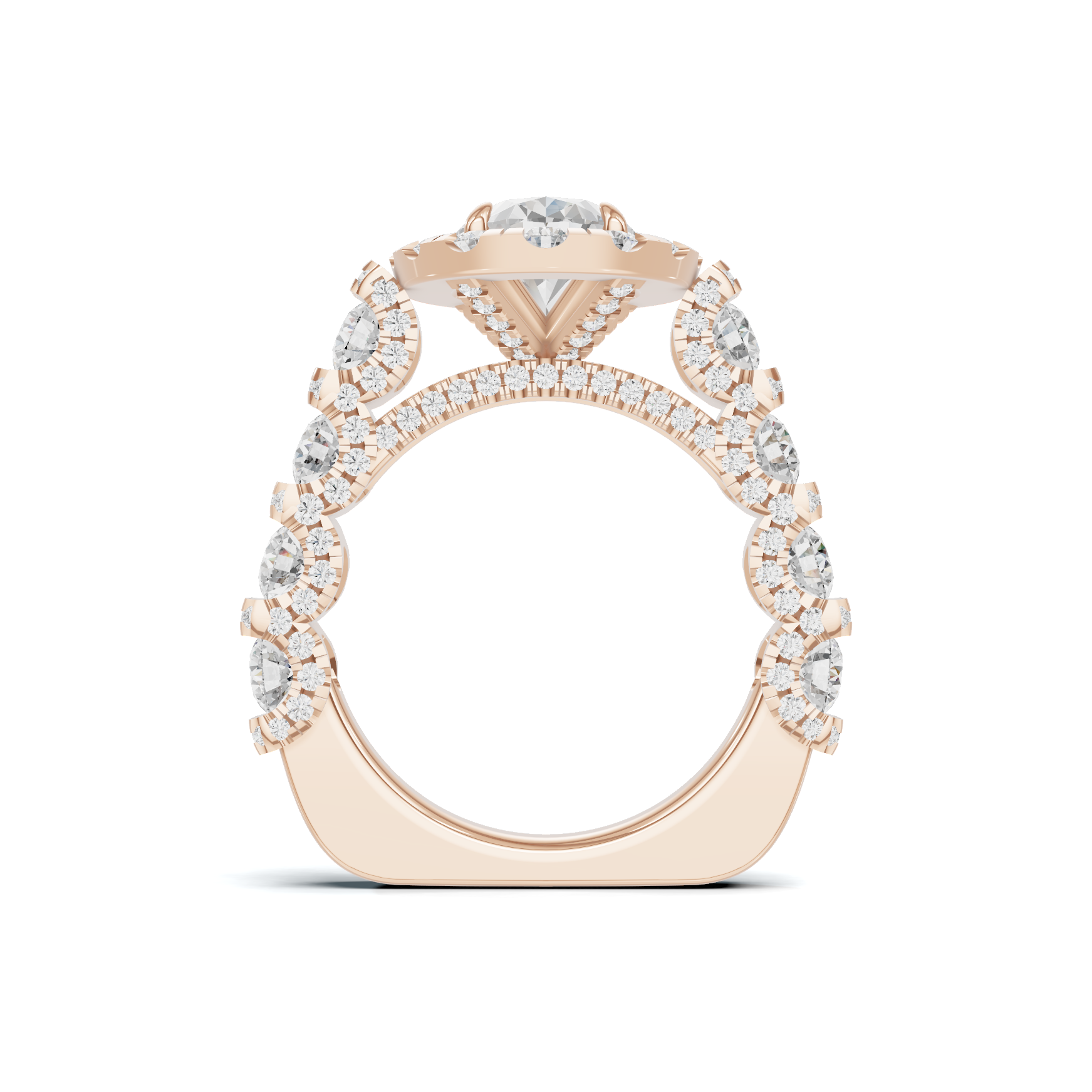 Halo Pave Ring