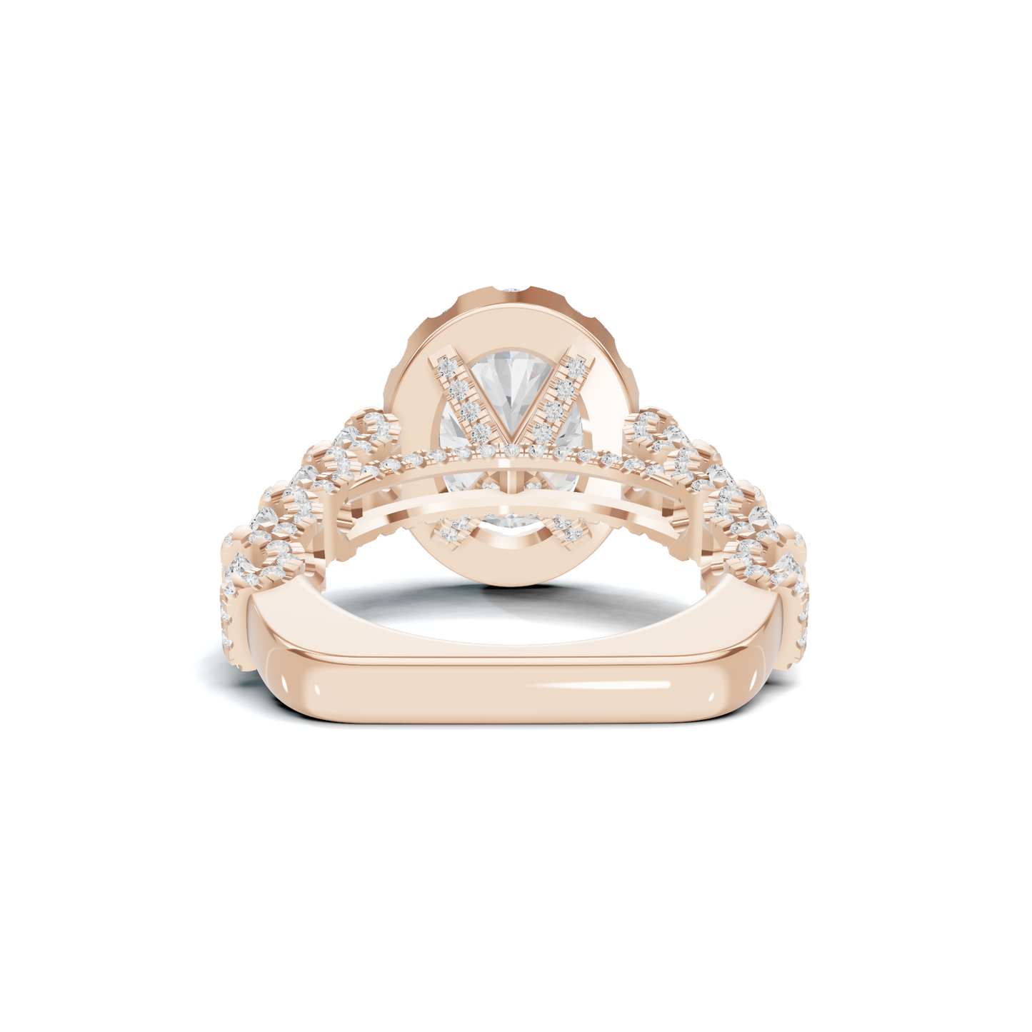Halo Pave Ring