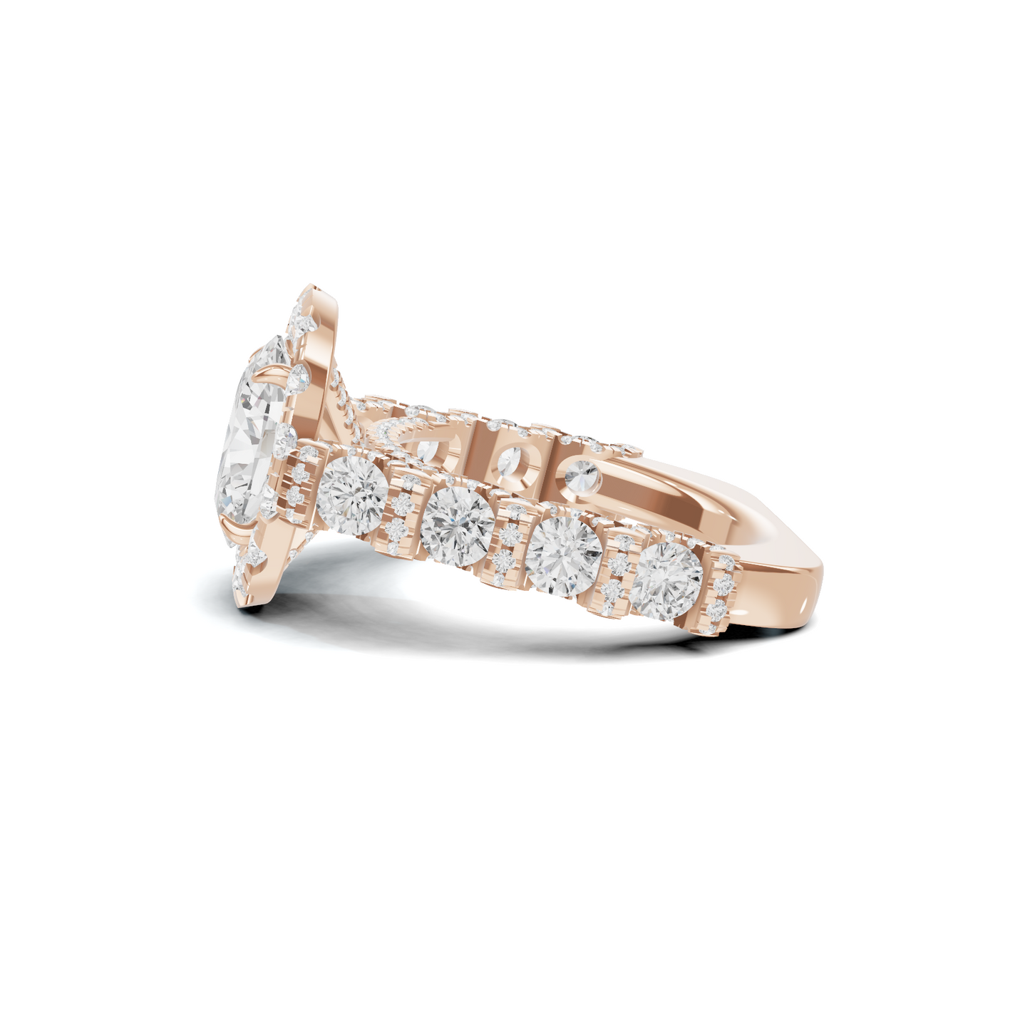 Halo Pave Ring