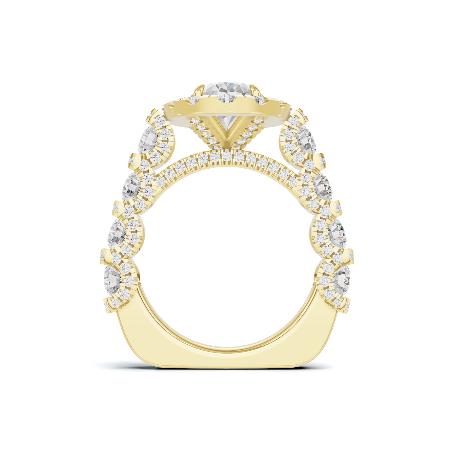Halo Pave Ring