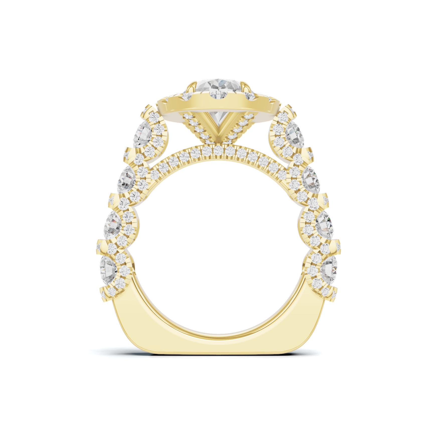 Halo Pave Ring