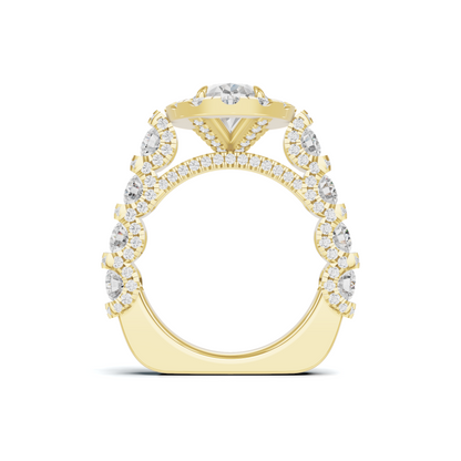 Halo Pave Ring
