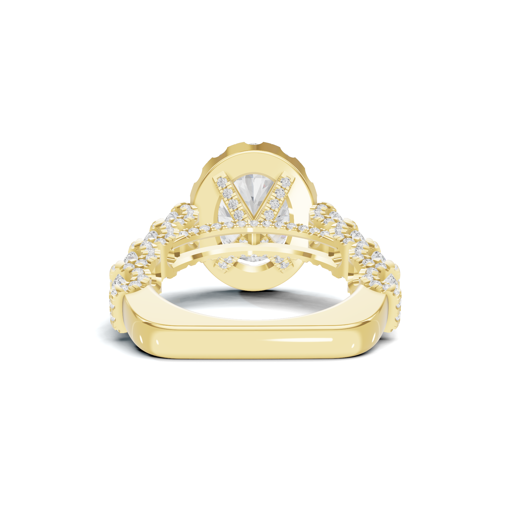 Halo Pave Ring